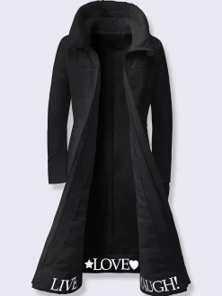 Manteau matelassé inscription tendance à l'intérieur