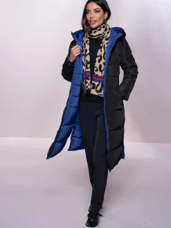Manteau matelassé modèle réversible