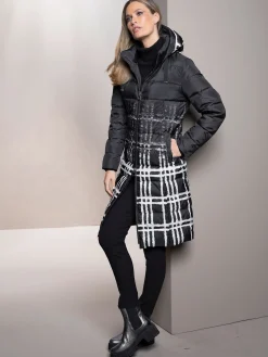 Manteau matelassé motif imprimé original