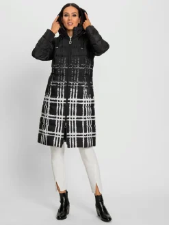 Manteau matelassé motif imprimé original