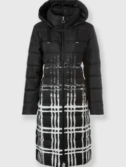 Manteau matelassé motif imprimé original