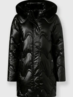 Manteau matelassé revêtement mat et brillant