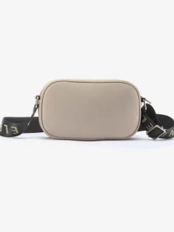 Mini-sac avec matelassage tendance et logo imprimé sur la bandoulière