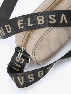 Mini-sac avec matelassage tendance et logo imprimé sur la bandoulière