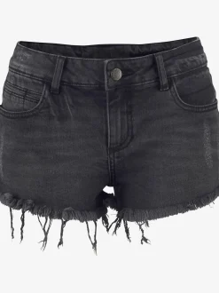 Mini-short en jean effets usés tendance
