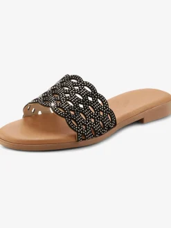 Mules avec détails brillants tendance