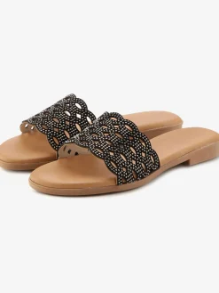 Mules avec détails brillants tendance
