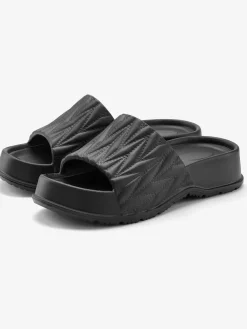 Mules chaussures de bain estivales avec semelle compensée tendance