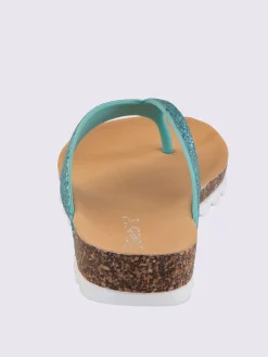Mules de bain semelle compensée mode