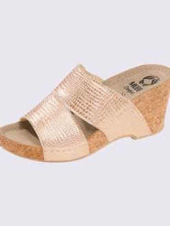 Mules dessus cuir véritable