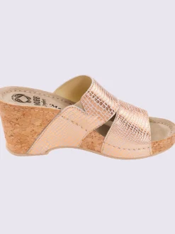 Mules dessus cuir véritable