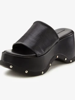 Mules tendance en cuir de qualité