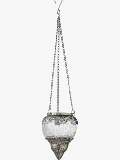 Panier suspendu pendentif en verre
