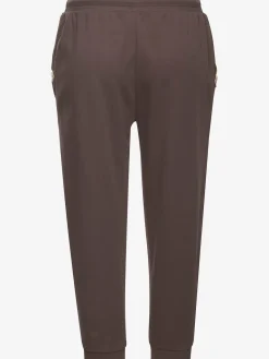 Pantalon 7/8 bords-côtes doux avec cordon de serrage