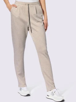 Pantalon à carreaux jersey moelleux