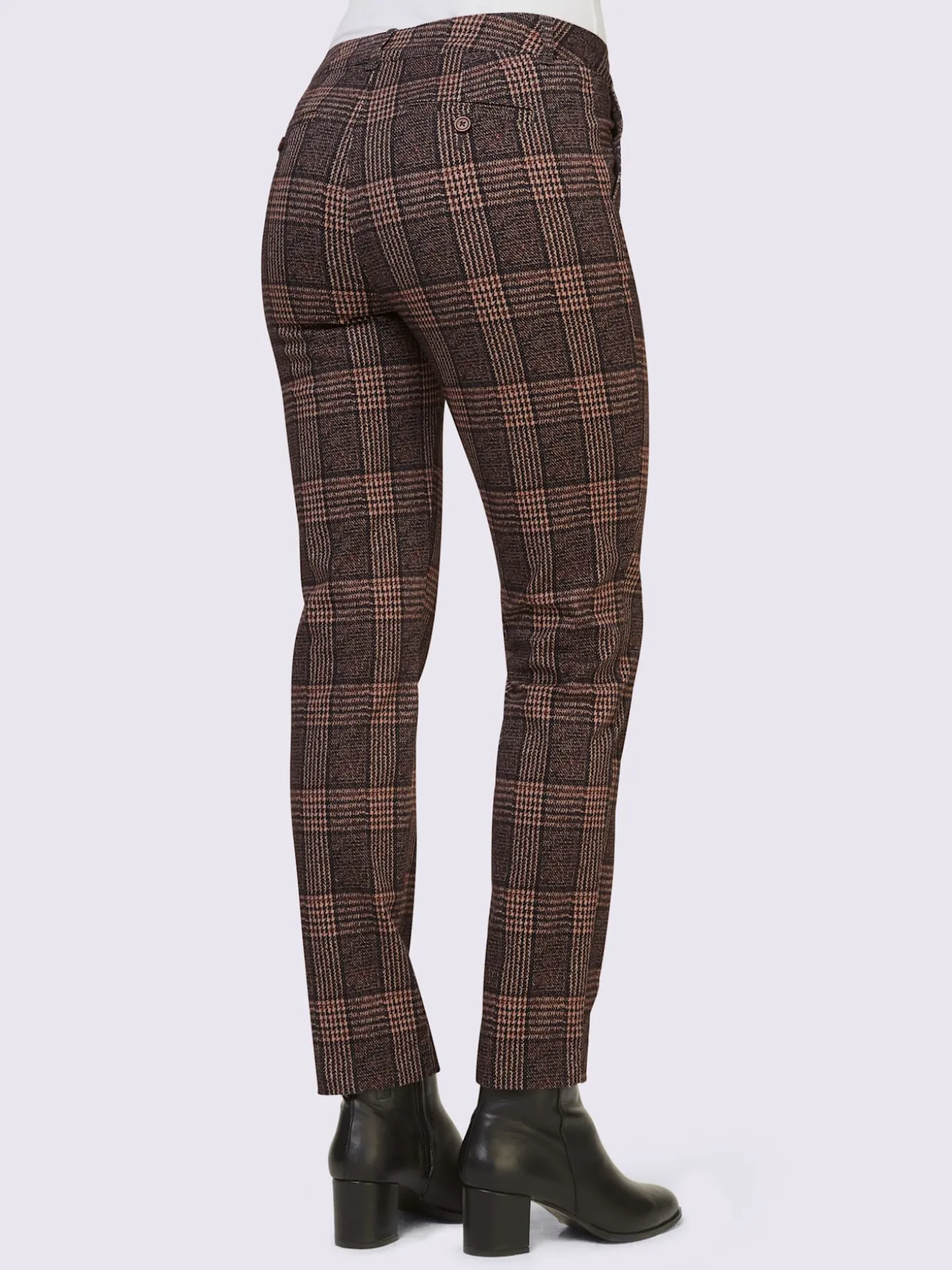 Pantalon à carreaux élasthanne