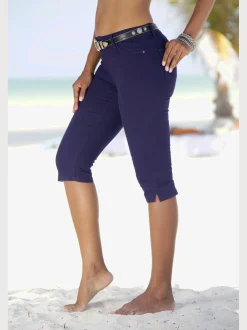 Pantalon 3/4 coupe 5 poches classique
