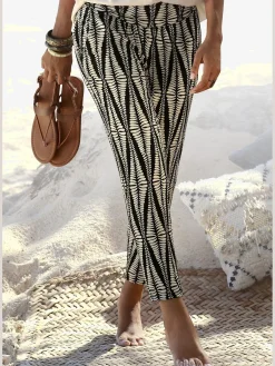 Pantalon 7/8 pantalon d'été léger pour l'été