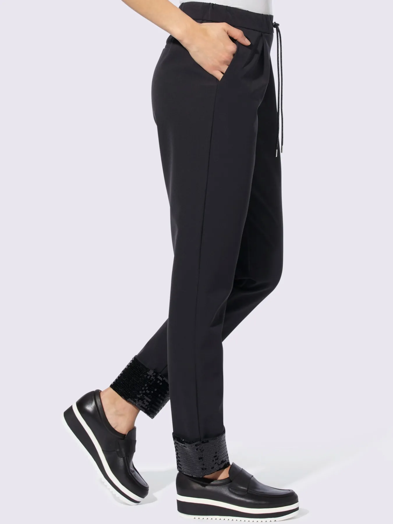 Pantalon à pinces qualité extensible