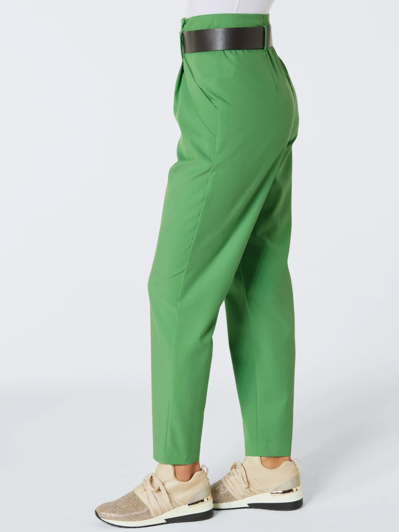 Pantalon à pinces qualité tissée