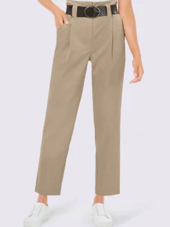 Pantalon à pinces qualité tissée