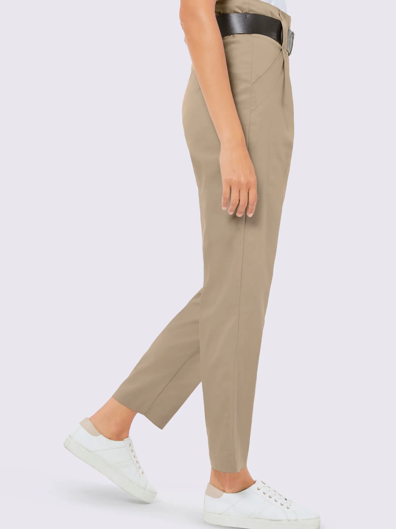 Pantalon à pinces qualité tissée