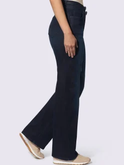 Pantalon 5 poches coupe droite aux jambes