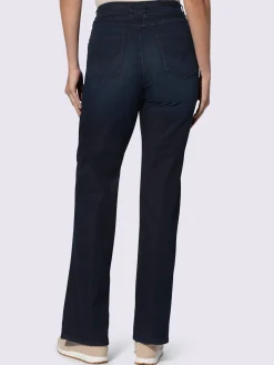 Pantalon 5 poches coupe droite aux jambes