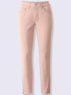 Pantalon 5 poches empiècements latéraux affinants