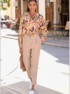 Pantalon 7/8 poches fendues pratiques