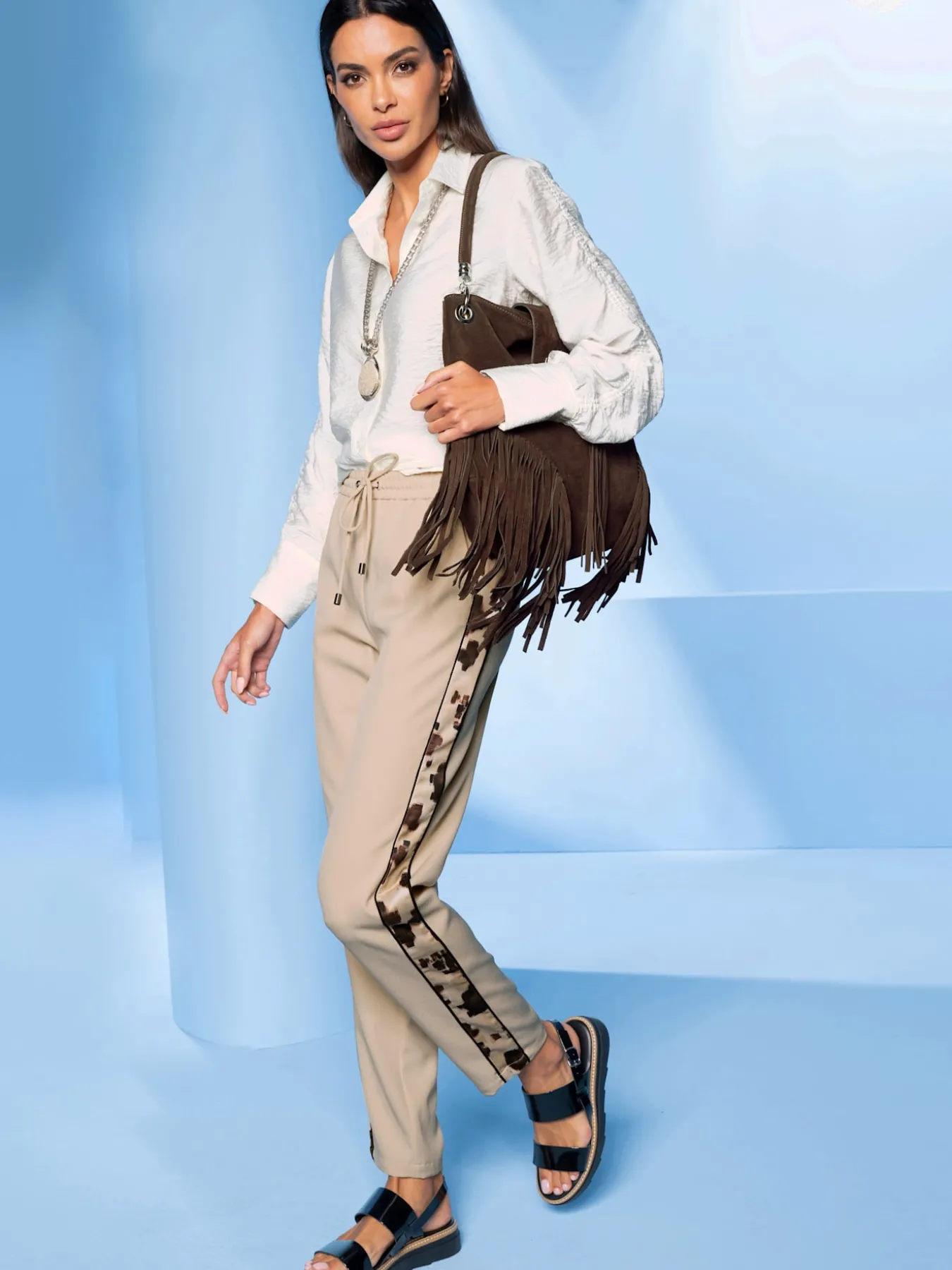 Pantalon 7/8 qualité tissée