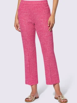 Pantalon 7/8 tissu structuré de qualité