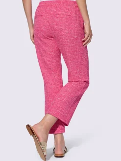 Pantalon 7/8 tissu structuré de qualité