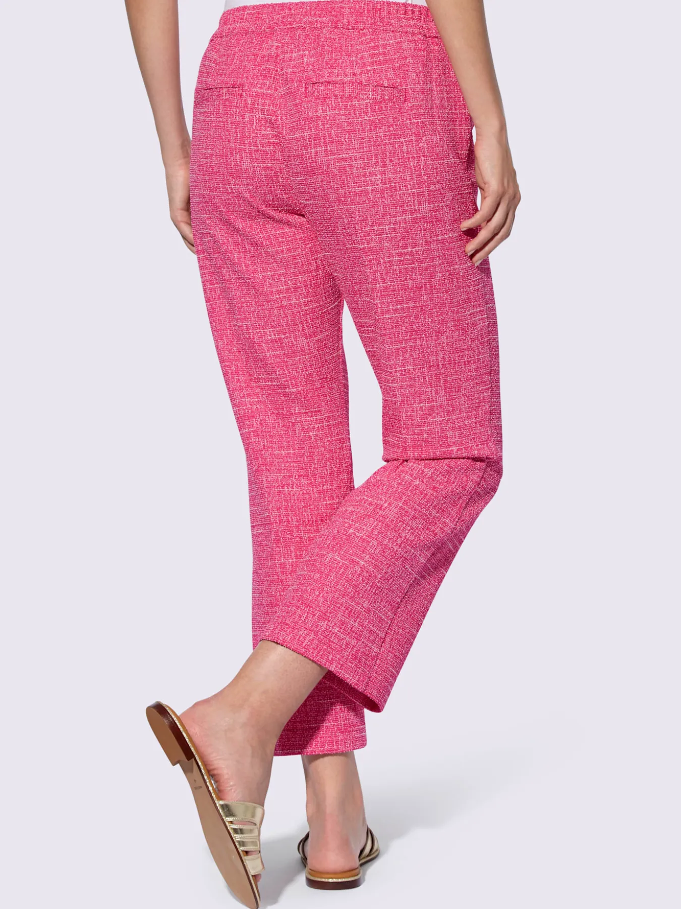 Pantalon 7/8 tissu structuré de qualité