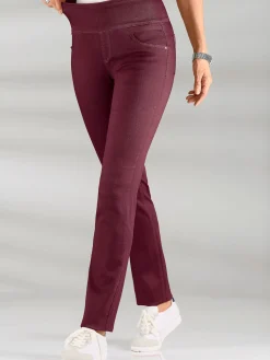 Pantalon avec ceinture large élastique et poches