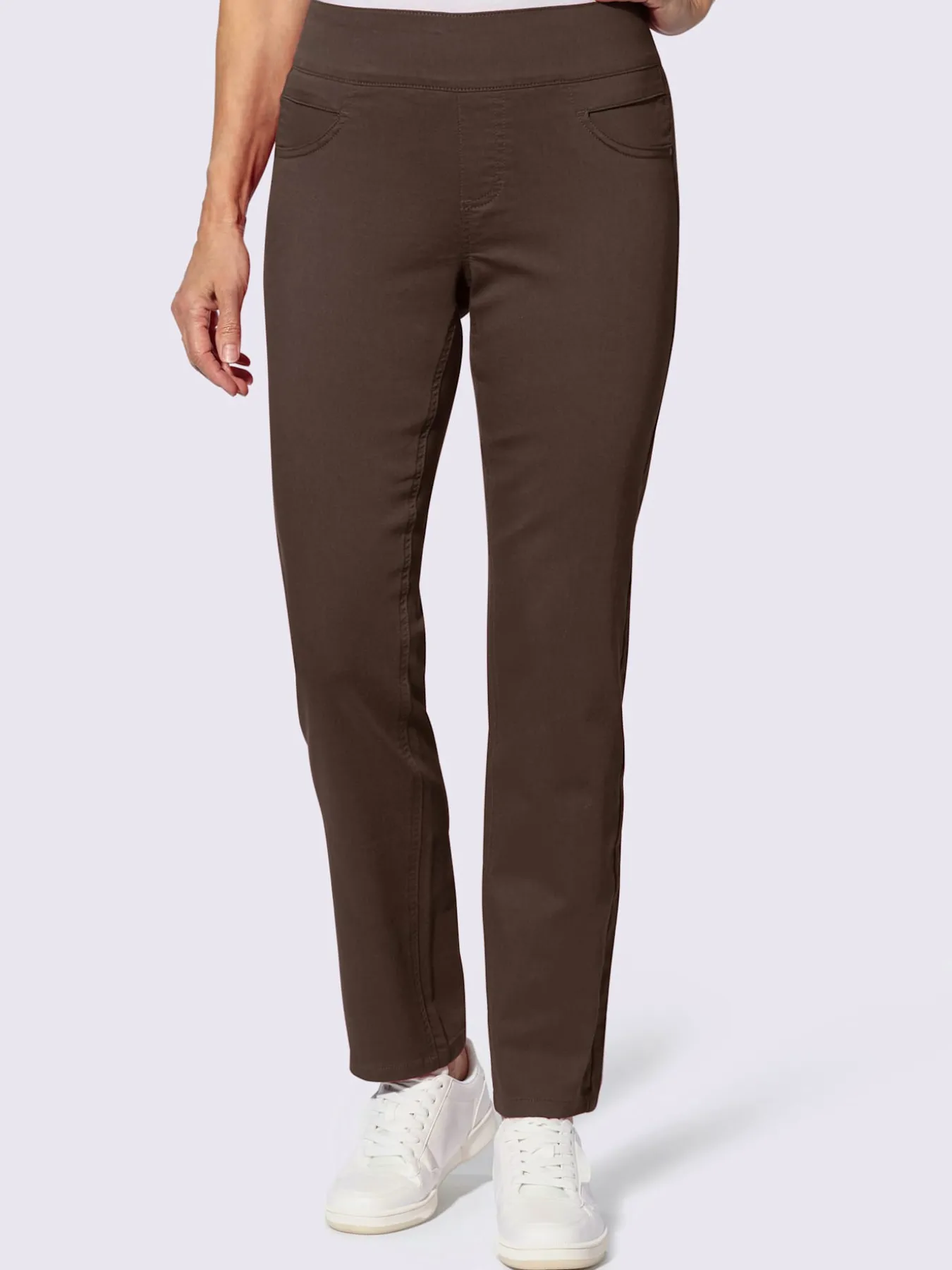 Pantalon avec ceinture large élastique et poches