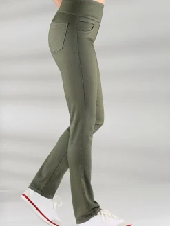 Pantalon avec ceinture large élastique et poches