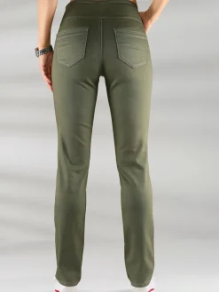 Pantalon avec ceinture large élastique et poches