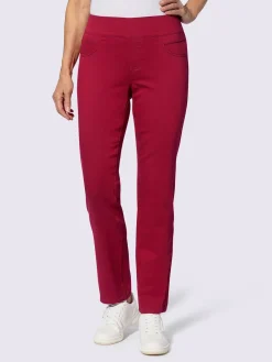 Pantalon avec ceinture large élastique et poches
