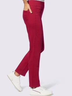 Pantalon avec ceinture large élastique et poches