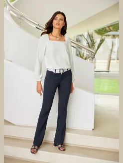Pantalon bootcut coupe bootcut tendance