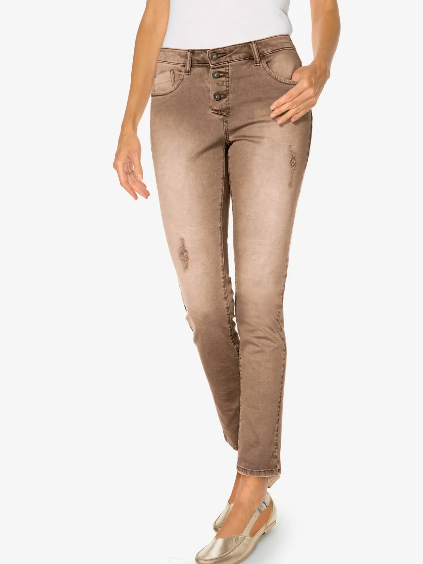 Pantalon boyfriend coupe droite