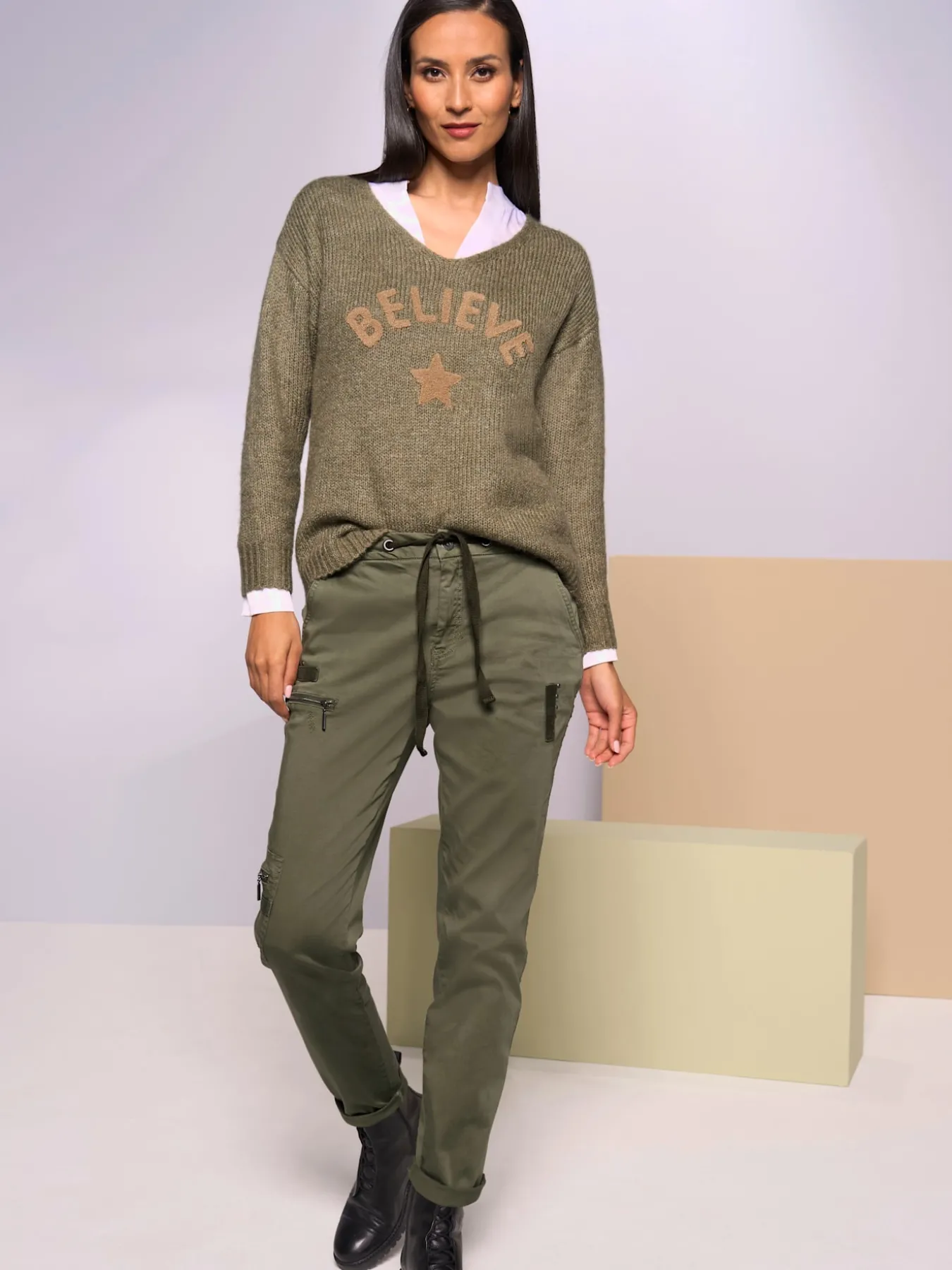 Pantalon cargo coupe cargo décontractée