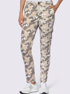 Pantalon cargo motif camouflage tendance