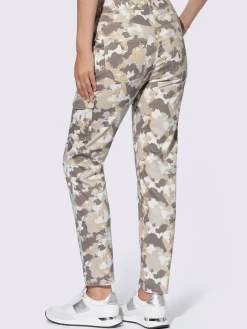 Pantalon cargo motif camouflage tendance