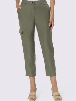 Pantalon cargo poche à rabat décorative sur le côté