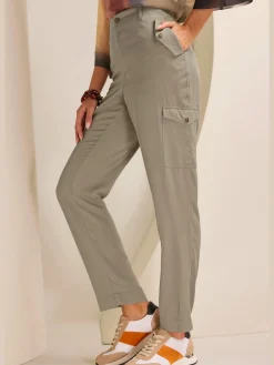 Pantalon cargo pur lyocell