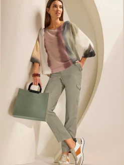 Pantalon cargo pur lyocell