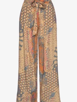 Pantalon ceinture à nouer élastique et fixe