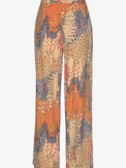Pantalon ceinture à nouer élastique et fixe